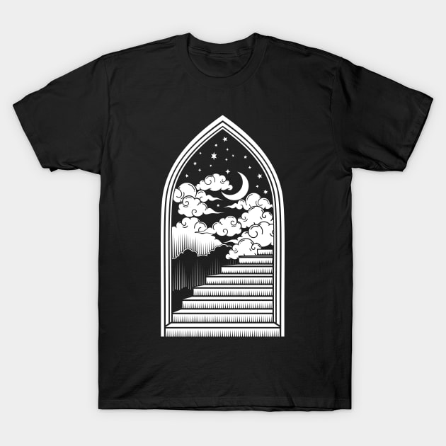 Doorway to the Moon T-Shirt by RavenWake